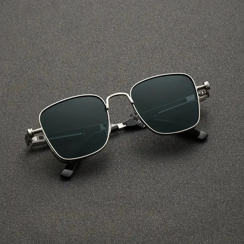 2025 Polarized Sunglasses Men High End Handsome Driving Special anti UV High Quality Metal Punk Fashion Trends Sunglasses
